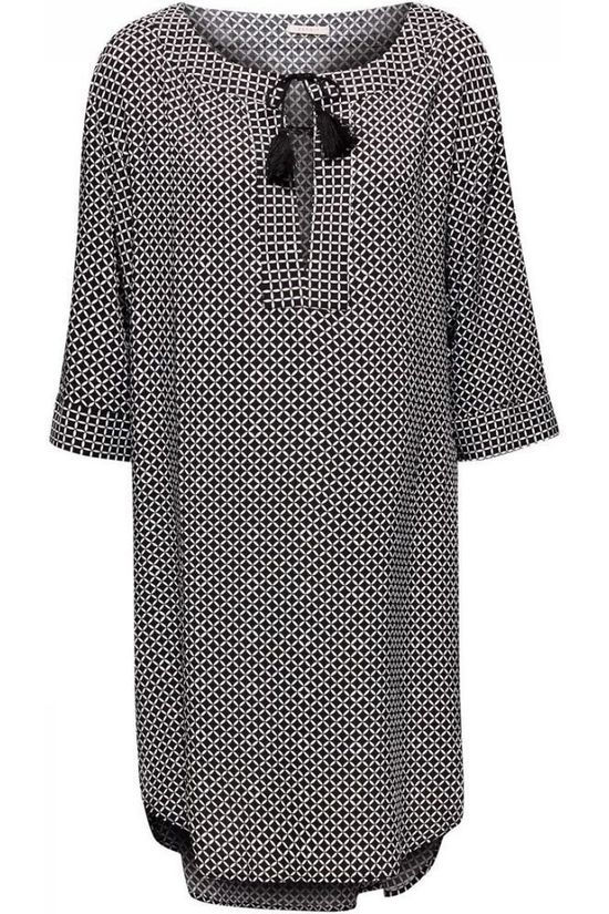 Esprit Robe Daytonah Beach Dress 3/4 Sleeve Black