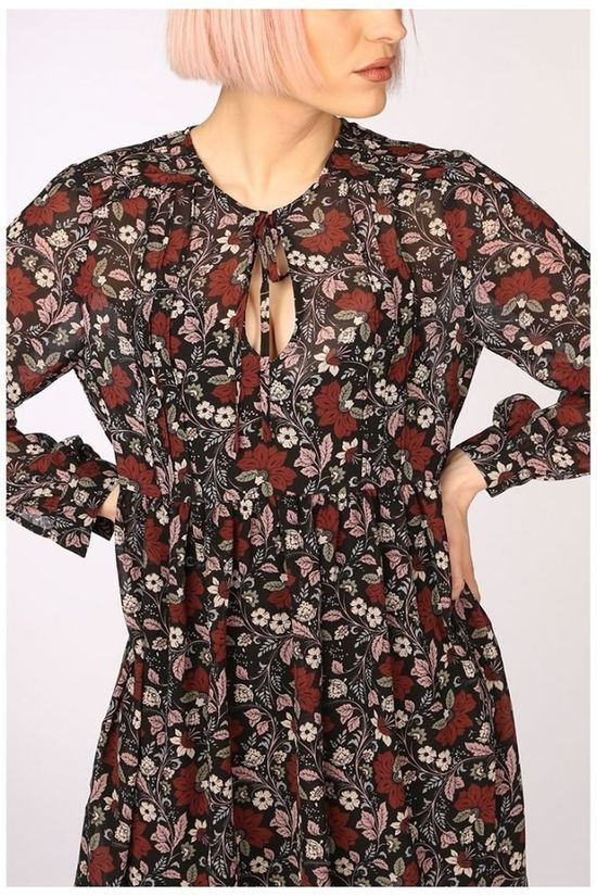 Pepe Jeans Jurk Tari Black/Ass. Flower