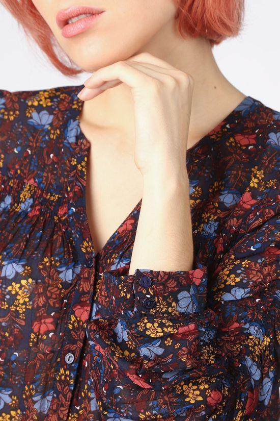 Pepe Jeans Hemd Clea Navy Blue/Ass. Flower