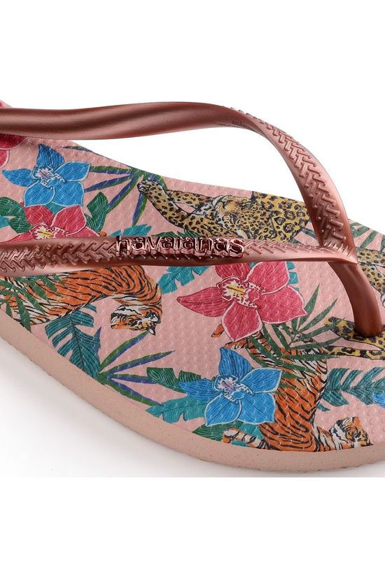 Havaianas Tongs Slim Tropical Ass. Flower/Mid Pink