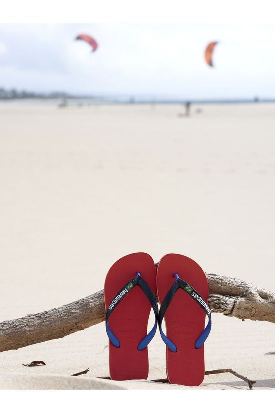 Havaianas Slipper Brasil Mix Red/Navy Blue