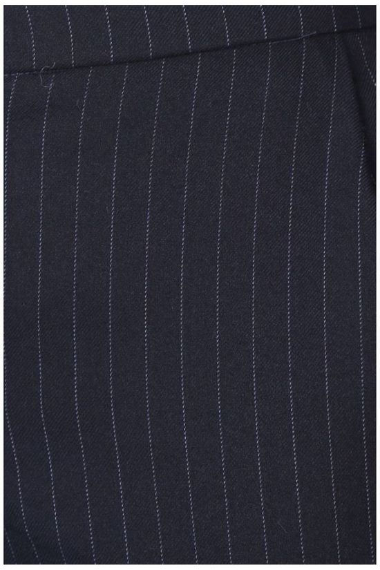 Yaya Broek Pinstripe Relaxed dark blue/off white