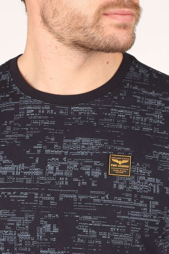 PME Legend T-Shirt Ptss211522 Dark Blue/Ass. Geometric