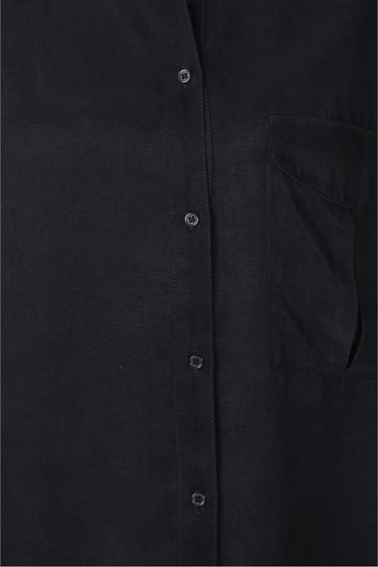 Yaya Blouse Blouse Leather Look Cupro Black