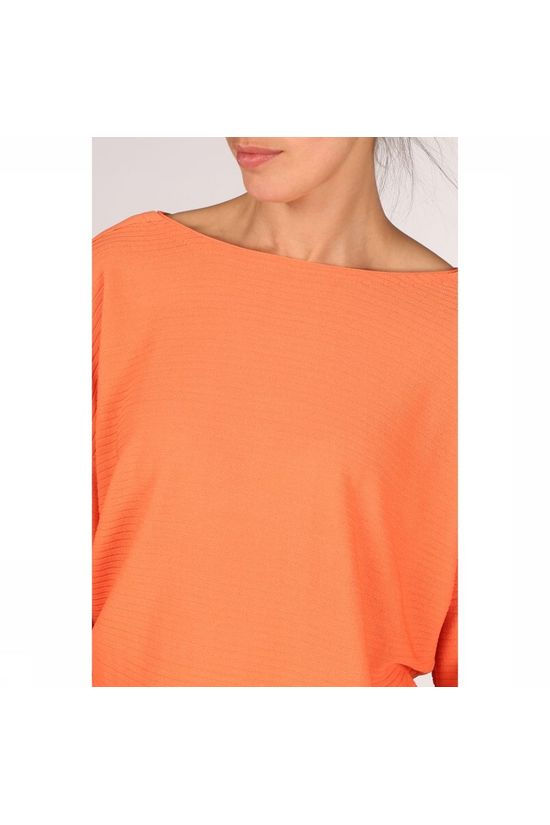 Yaya Pull Rib W Batwing Sleeve Orange