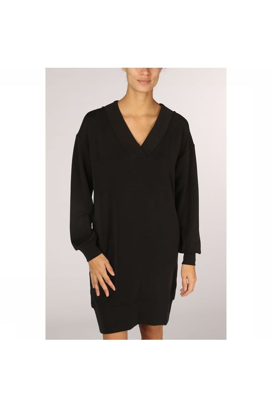 Yaya Robe Boxy V-Neck Black