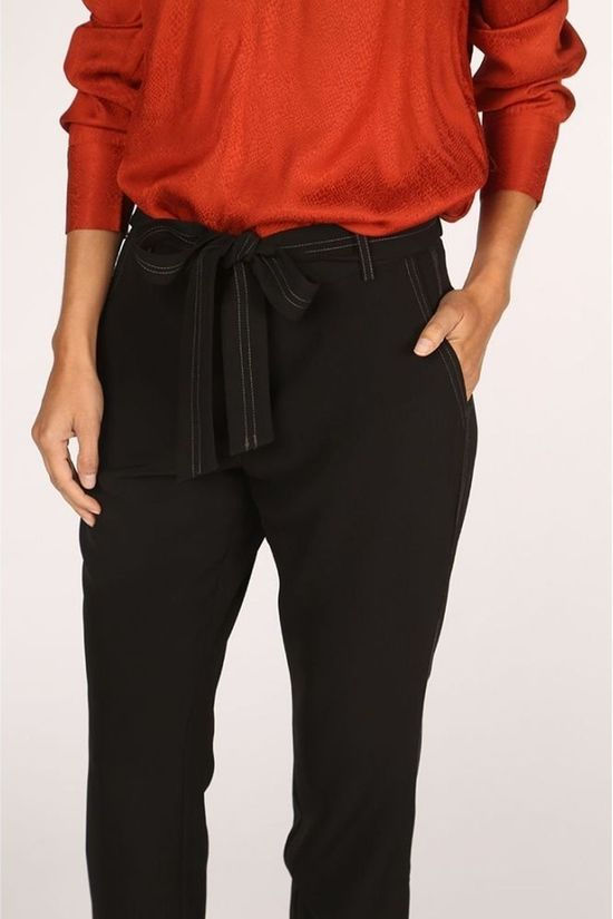 Yaya Broek With Contrast Black