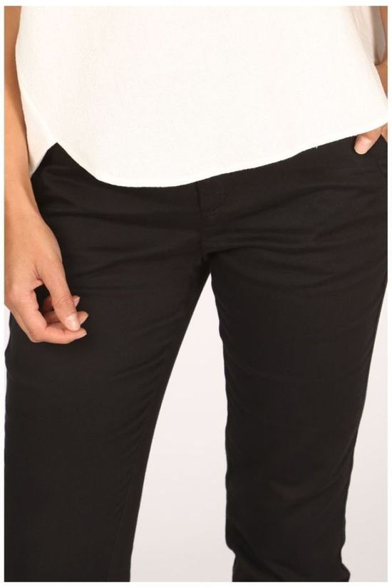 Yaya Broek Basic Chino Black