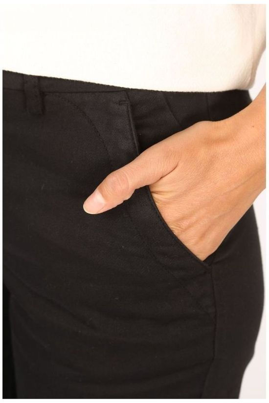 Yaya Broek Basic Chino Black