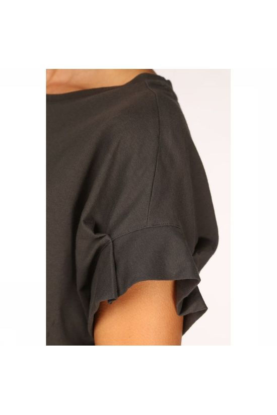 Yaya T-Shirt Ss Tee W. Puff Slv Black