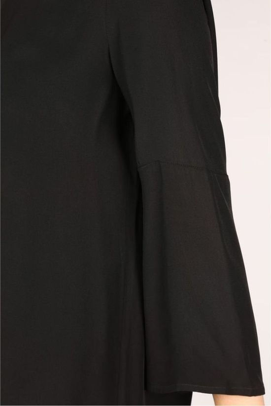 Yaya Robe Crepe With Inv. Zip Black