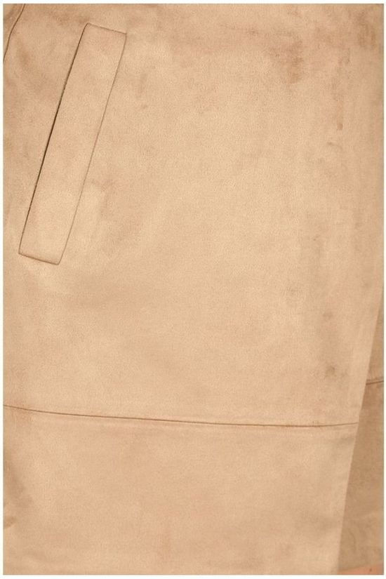 Yaya Jupe Suedine Mini Sand Brown