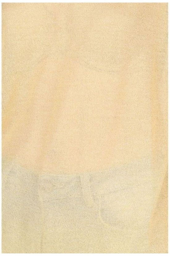 Yaya Pull Lurex Boat Neck With Ribbed Detail On Back light yellow
