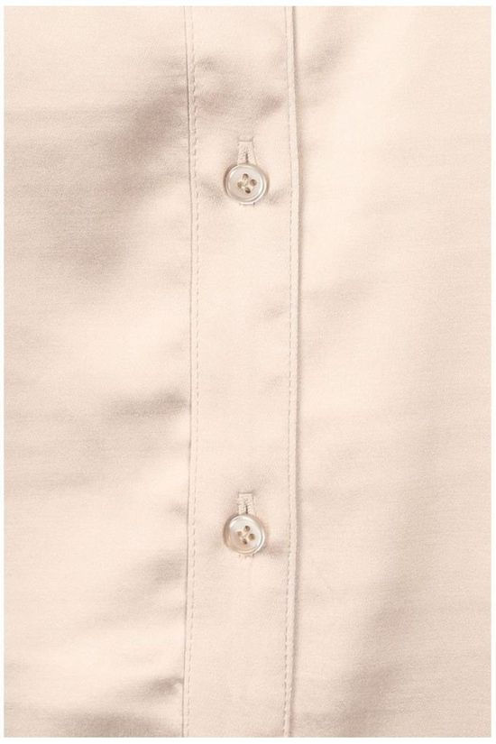 Yaya Hemd Satin Cuffs Sand Brown
