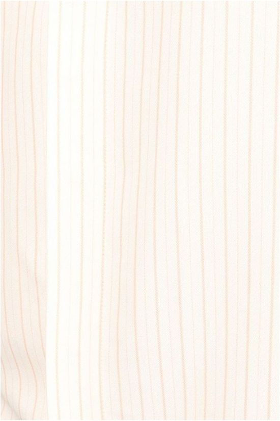 Yaya Hemd Jacquard Striped Print Off White/Salmon pink