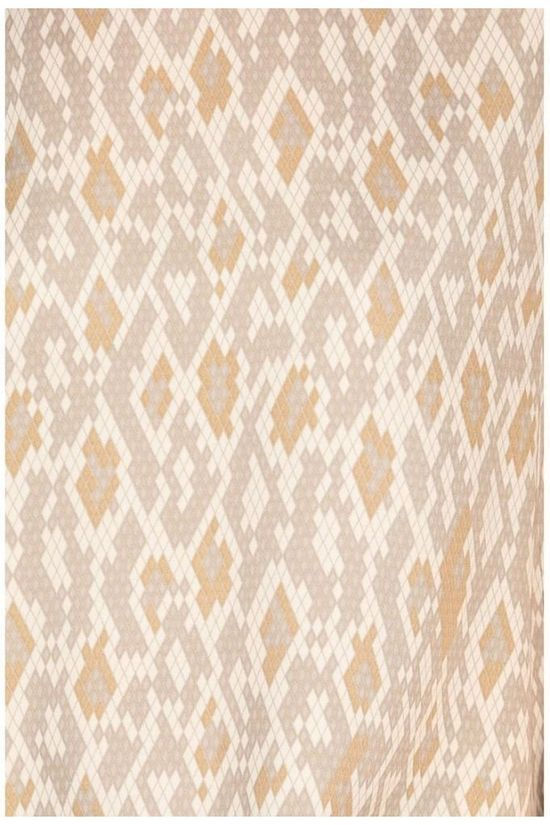Yaya Blouse Modal With Rounded Hems And Snake Print Ecru/Sand Brown