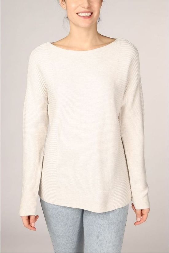 Yaya Pull Cotton With Small Splits On Sides Light Grey Marle