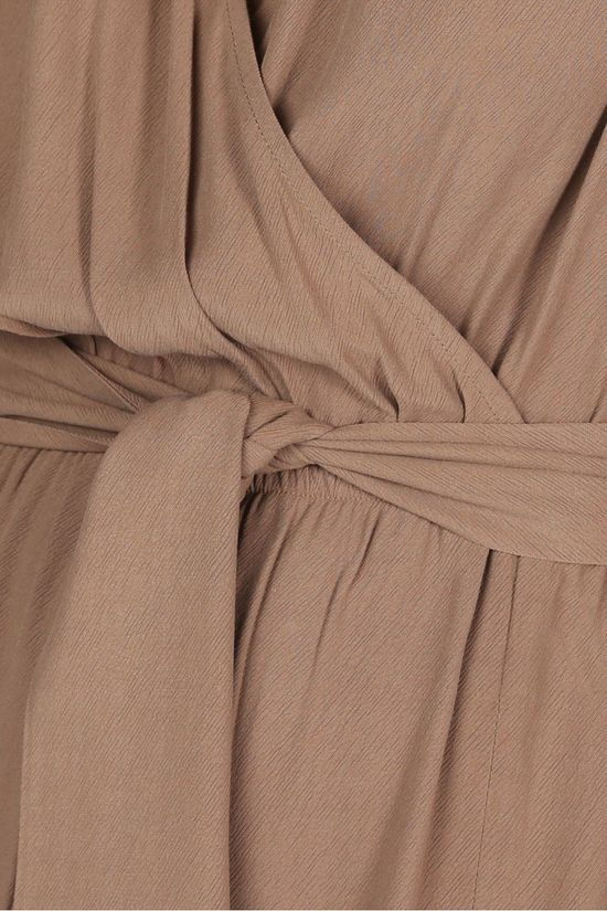 Yaya Robe Lyocell Blend With Kimono Sleeves mid brown