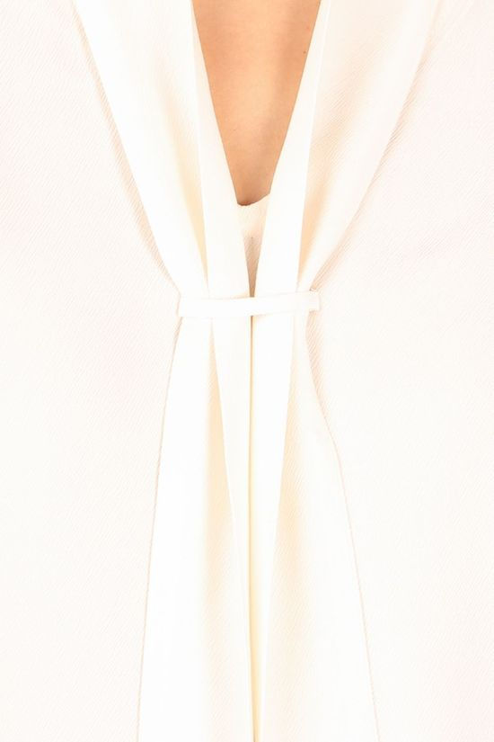 Yaya Hemd Lyocell Blend With Scarf Collar off white