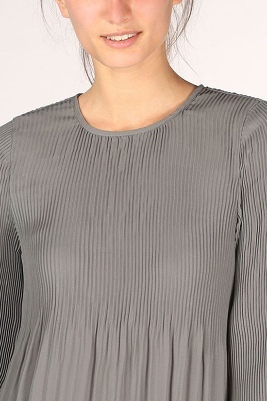 Yaya Blouse Woven With Pleats mid blue