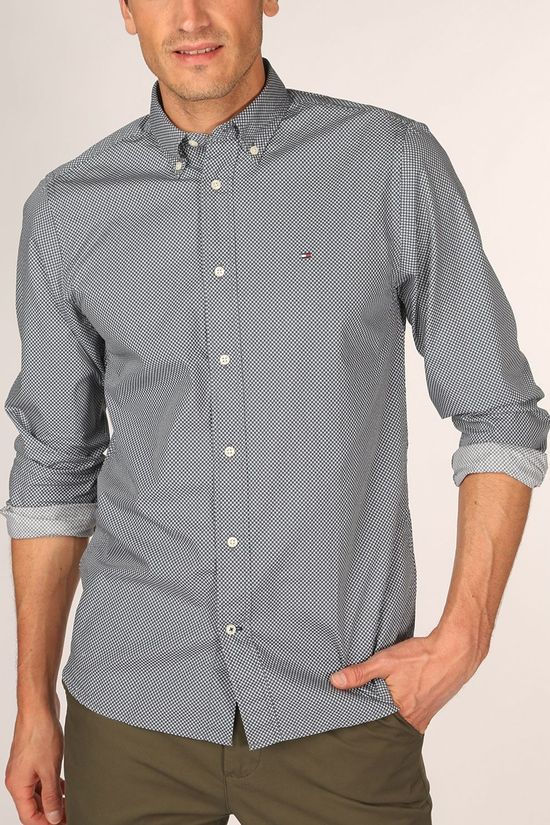 Tommy Hilfiger Hemd Micro Bandana Dark Khaki/Ass. Geometric