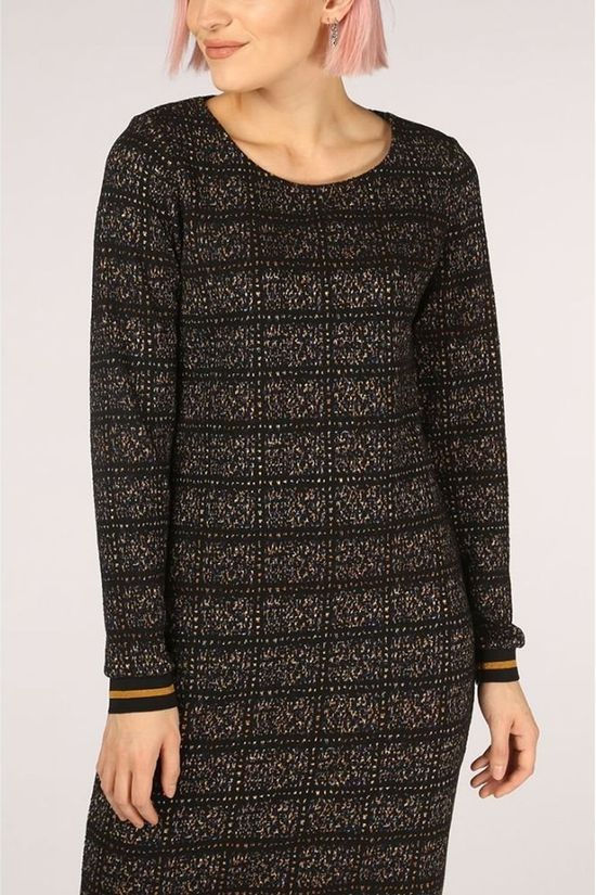 Geisha Robe 97780-20 Black/Camel Brown