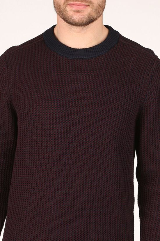Tommy Hilfiger Trui Bold Texture Bordeaux / Maroon/Dark Blue