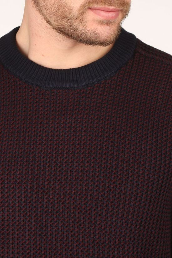Tommy Hilfiger Trui Bold Texture Bordeaux / Maroon/Dark Blue