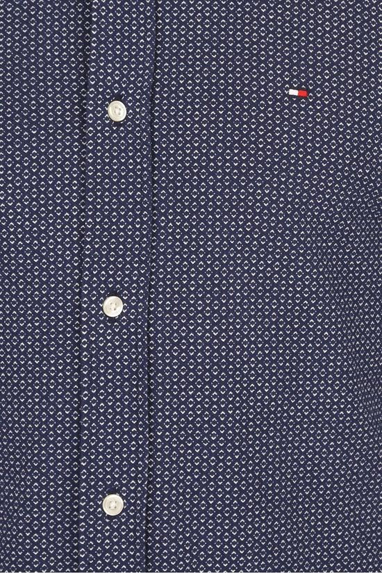Tommy Hilfiger Hemd Knitted Printed Shirt Dark Blue/Ass. Geometric