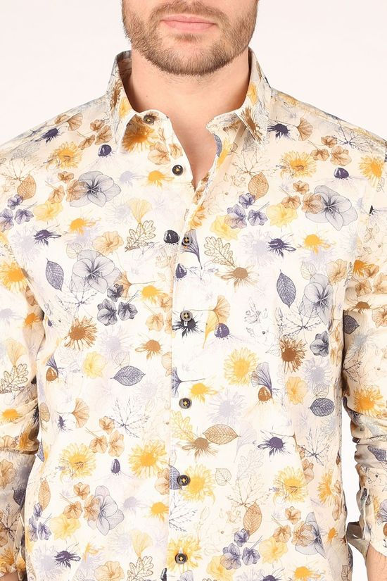No Excess Hemd 11410203 Off White/Ass. Flower