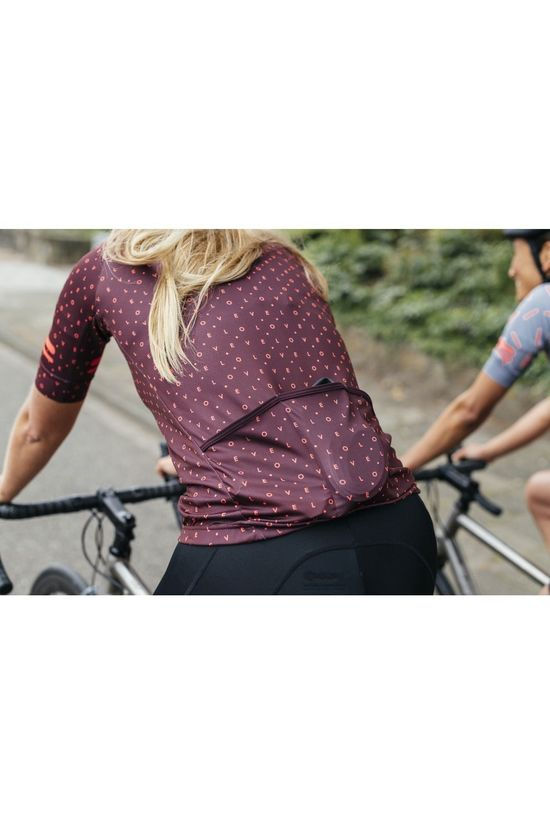 Agu T-Shirt Velo Love Bordeaux / Maroon/Light Pink