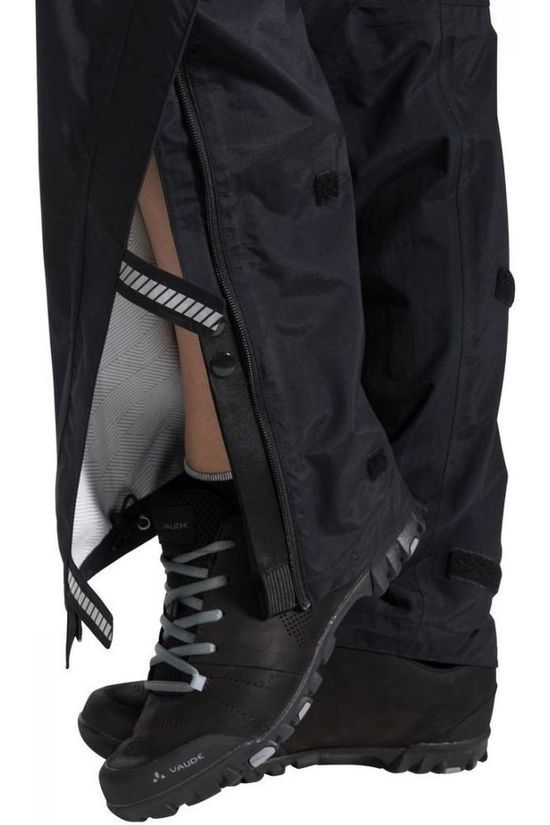 Vaude Broek Yaras Rain Zip III Black