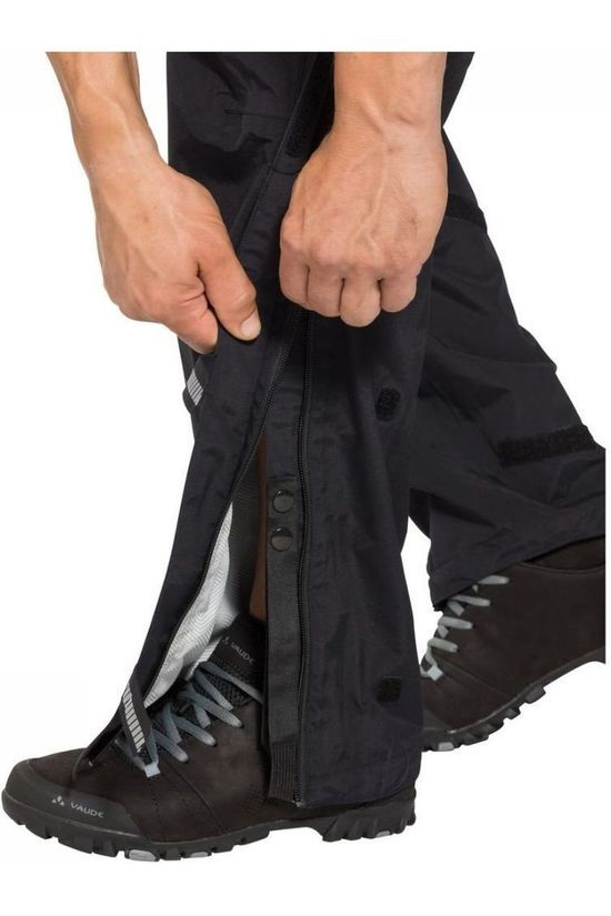 Vaude Broek Yaras Rain Zip Pants III Black