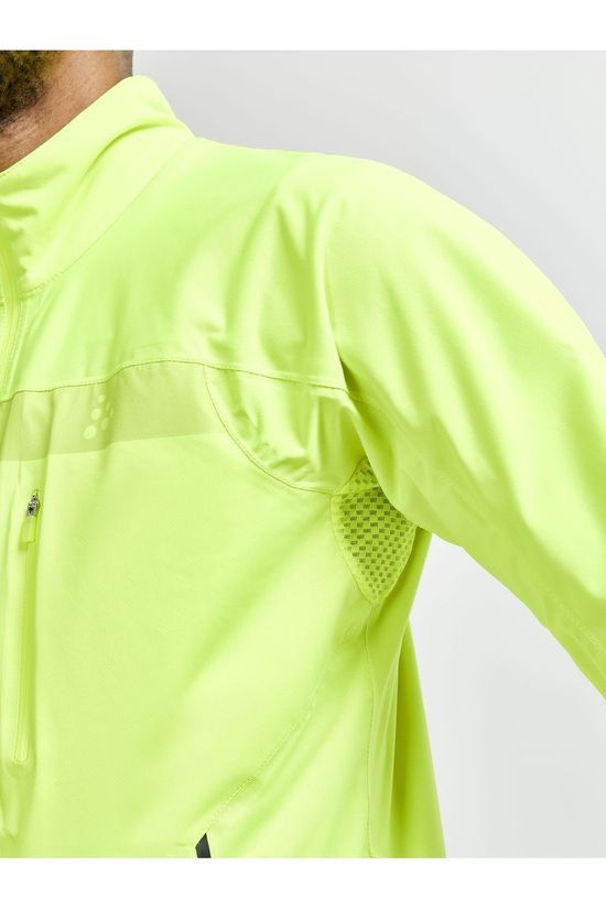 Craft Fietsjas Surge Rain Jkt M Lime Green
