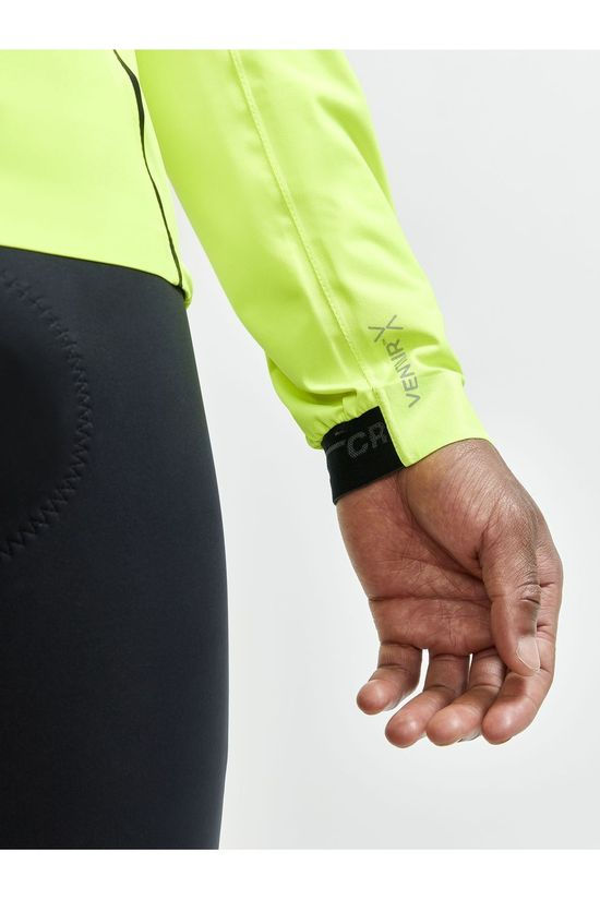 Craft Fietsjas Surge Rain Jkt M Lime Green