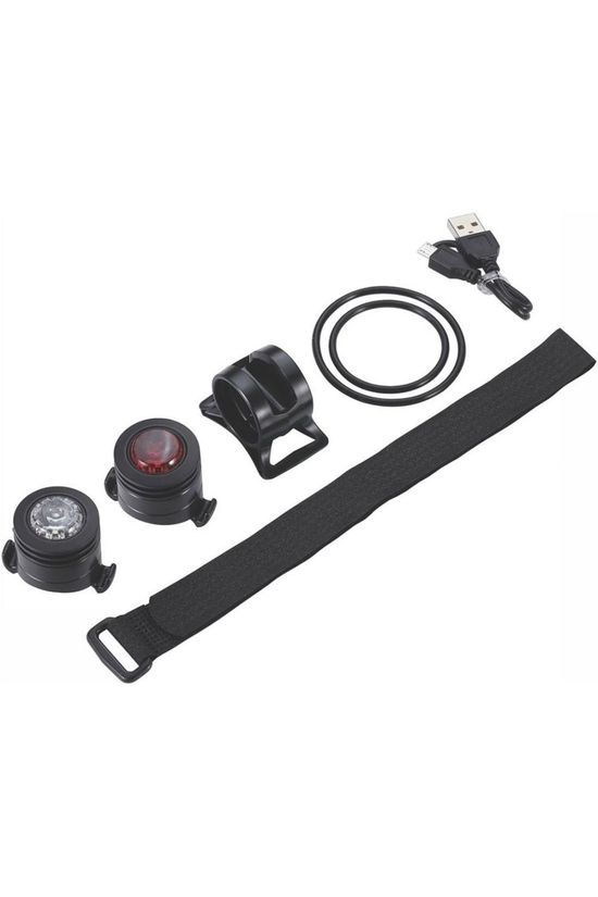 BBB Eclairage Vélo Spy Combo USB BLS-127 Black