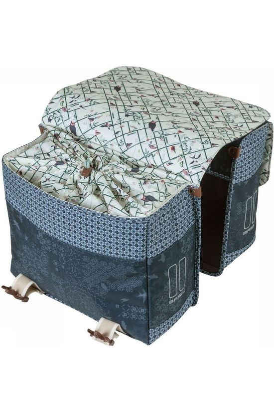 Basil Fietstas Achter Boheme Double Bag dark blue