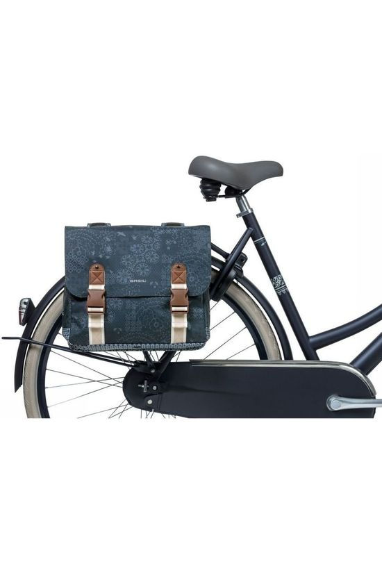 Basil Fietstas Achter Boheme Double Bag dark blue