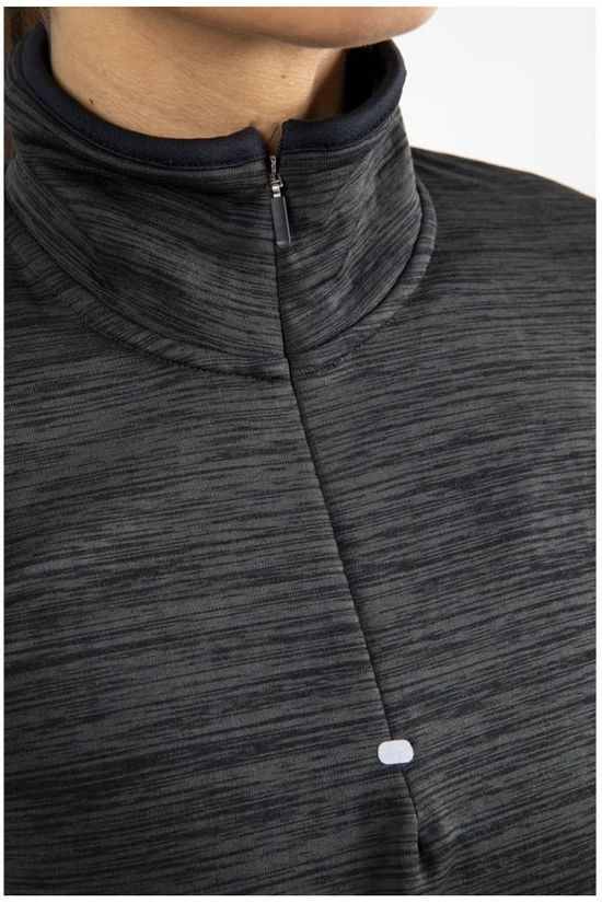 Craft T-Shirt Grid Halfzip Black/Dark Grey