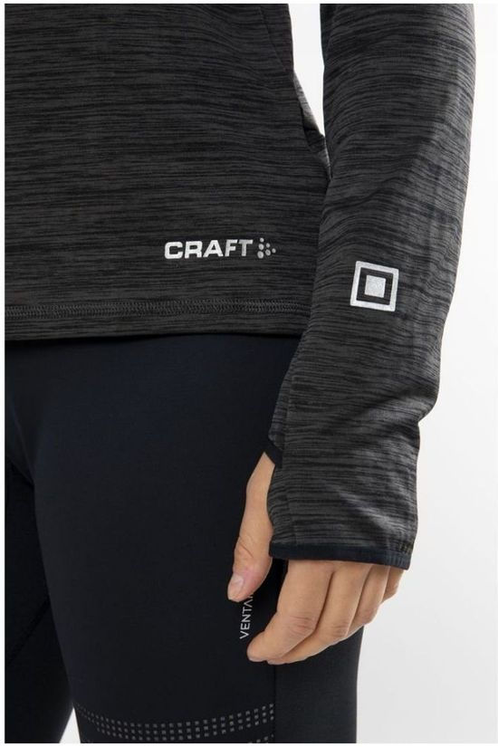 Craft T-Shirt Grid Halfzip Black/Dark Grey