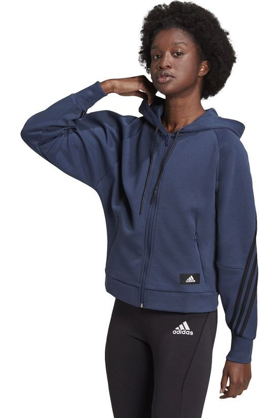 Adidas_test Pull W Fi 3S Fz Hd dark blue