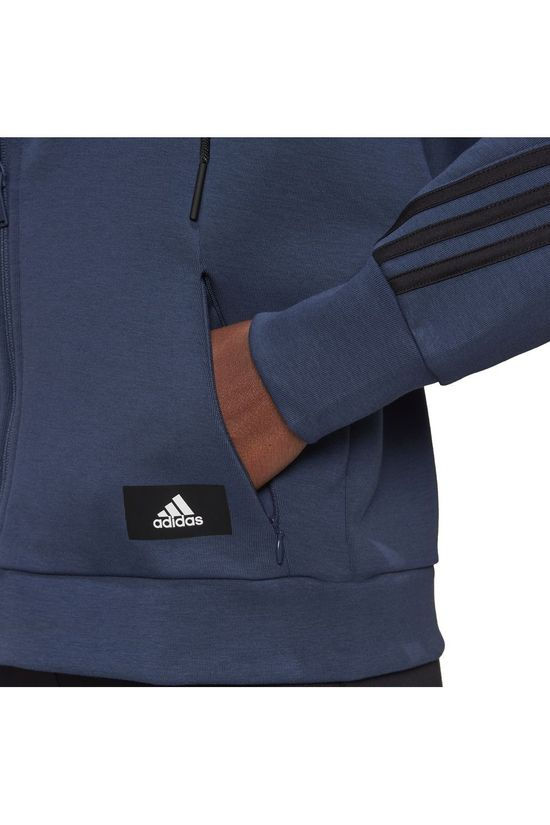 Adidas_test Pull W Fi 3S Fz Hd dark blue