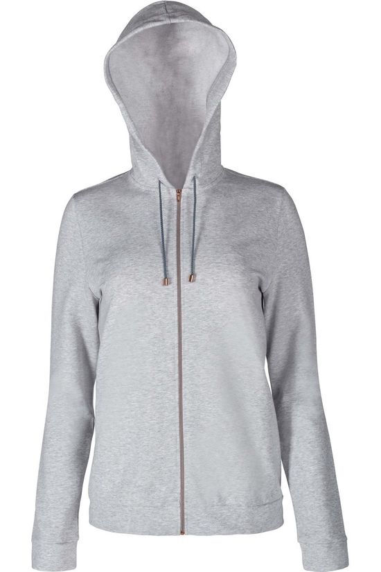 Skiny Trui Sweat Jacket Full Zip mid grey