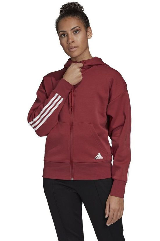 Adidas_test Pull W 3S Dk Fz S Hd red