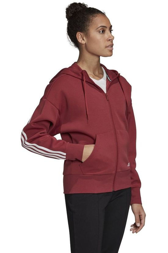 Adidas_test Pull W 3S Dk Fz S Hd red