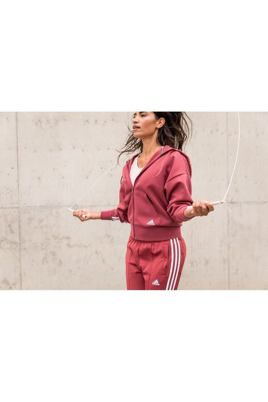 Adidas_test Pull W 3S Dk Fz S Hd red
