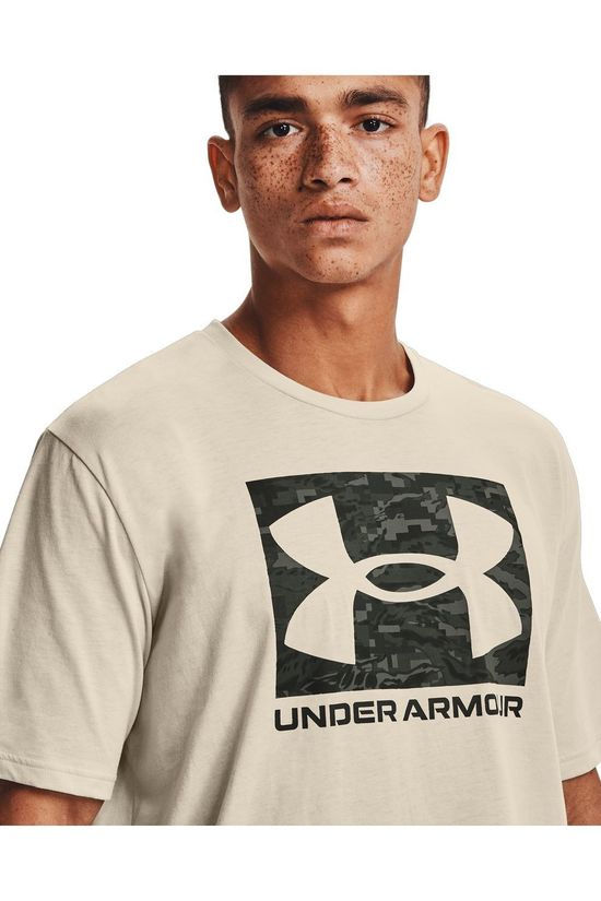 Under Armour T-Shirt Abc Camo Boxed Logo Ss Light Grey/Black