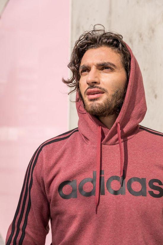 Adidas_test Pull E 3S Po Fl Bordeaux / Maroon/Black
